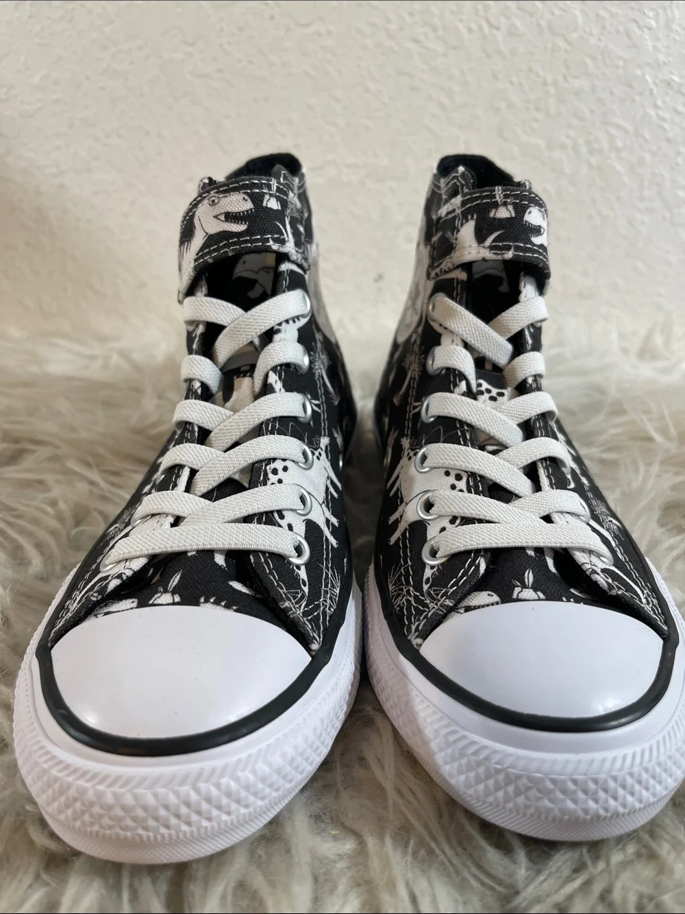 Converse Chuck Taylor All Star EasyOn High PS 'Dino Party' Slip On Size 3 NEW - Picture 3 of 15